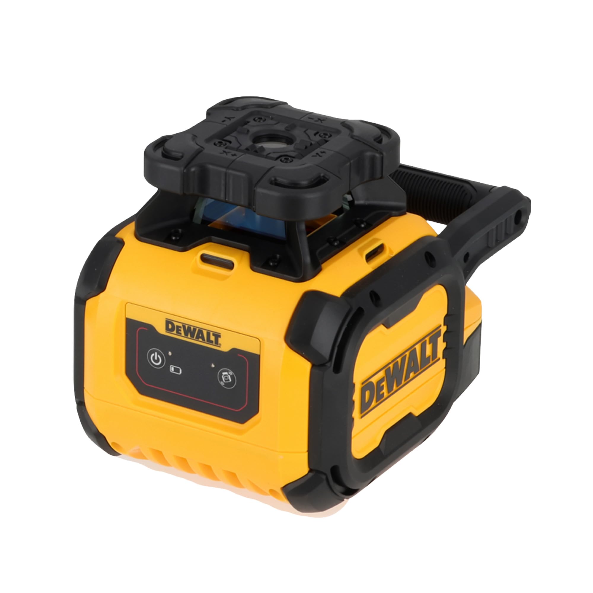 DEWALT Laser Rotante Rosso DCLE05211R-XJ, Portata 600m con Rilevatore, Batteria Alcalina 35 Ore, IP66, Precisione 2.2mm