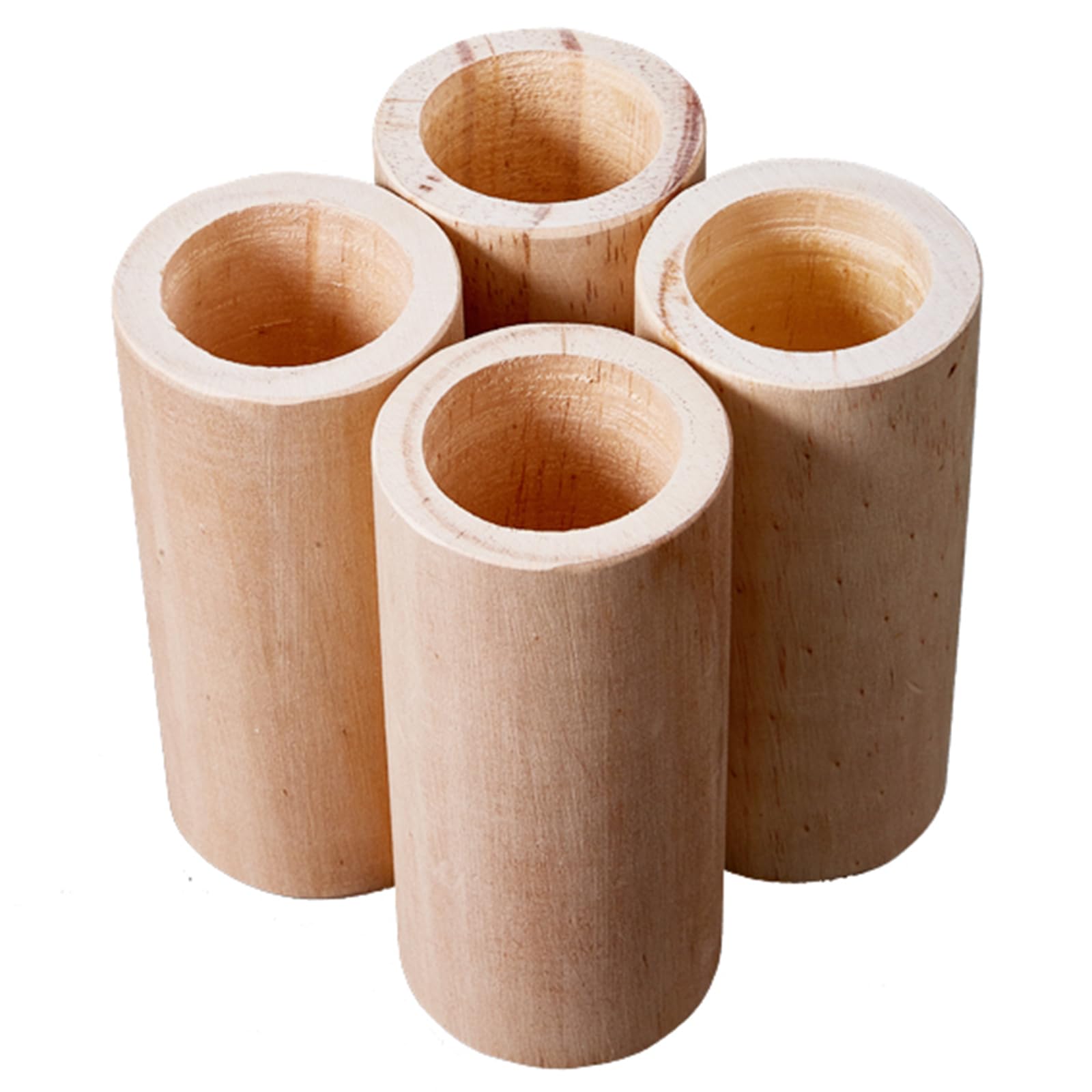 4 Elevadores de Madera Elevadores de Sofá Cilíndricos Patas para Muebles Elevadores de Cama de Resistencia Añade 5-15 cm de Altura, para Gabinetes Mesa Cama (Ø7cm-Increase Height 10cm)