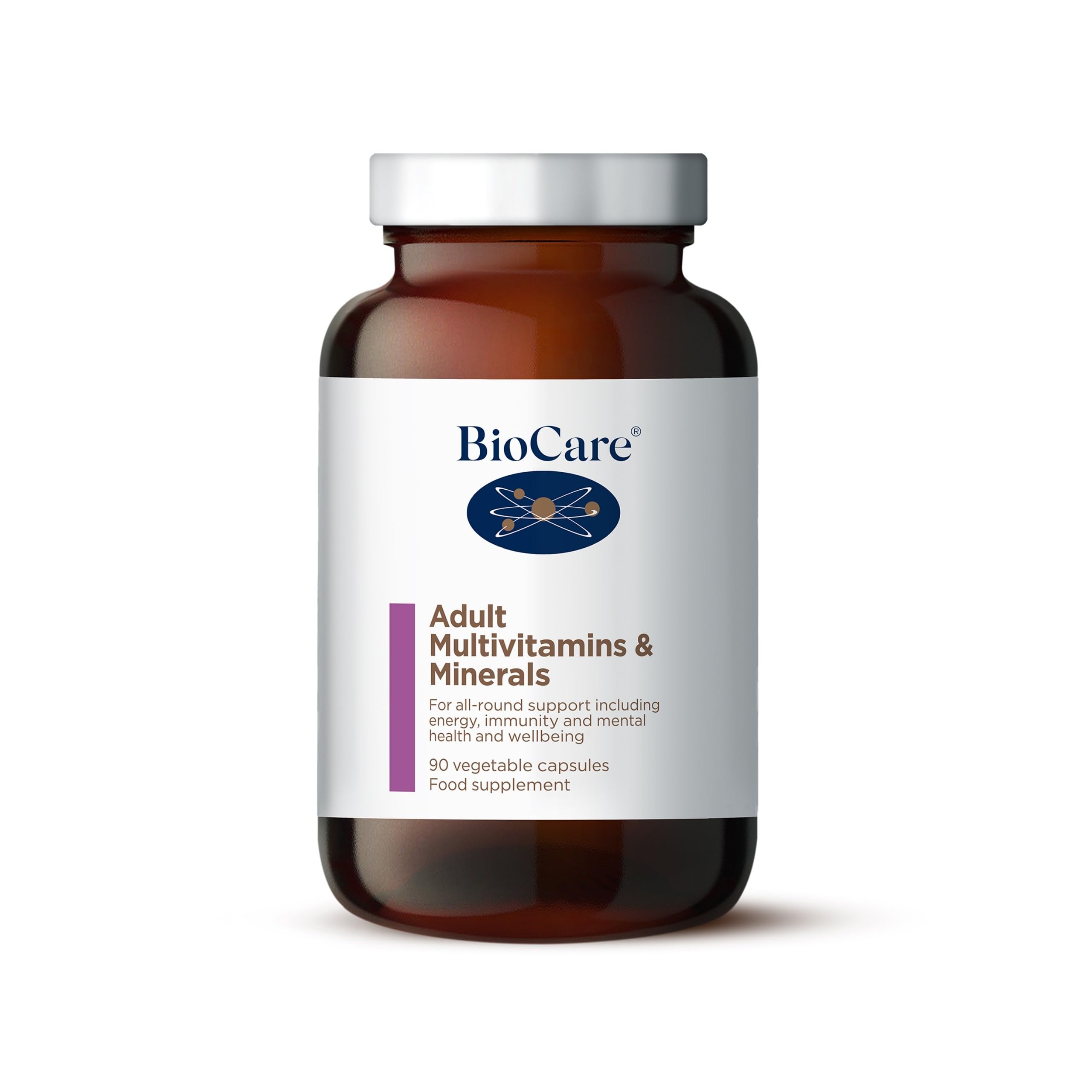 BioCare - Adult Multivitamins & Minerals - for All-Round Support Including Energy, Immunity and Mental Health and Wellbeing - 90 Capsules