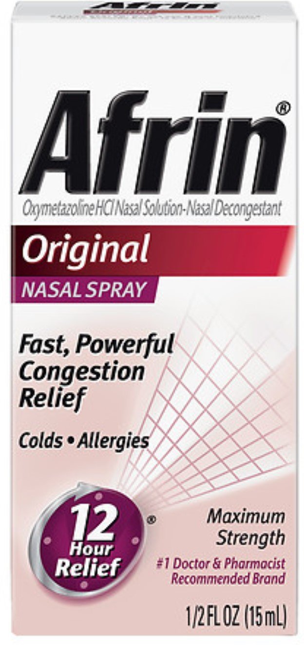 AfrinNasal Spray, Original 15 mL (Pack of 9)