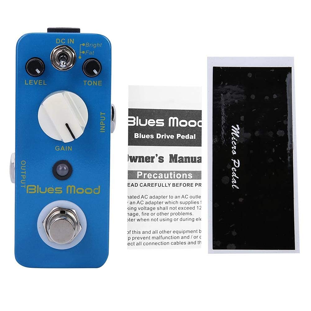 AMONIDA DC 9V Adapter Effektpedal Klares/Dickes Gitarrenpedal für Profis in der E-Gitarre