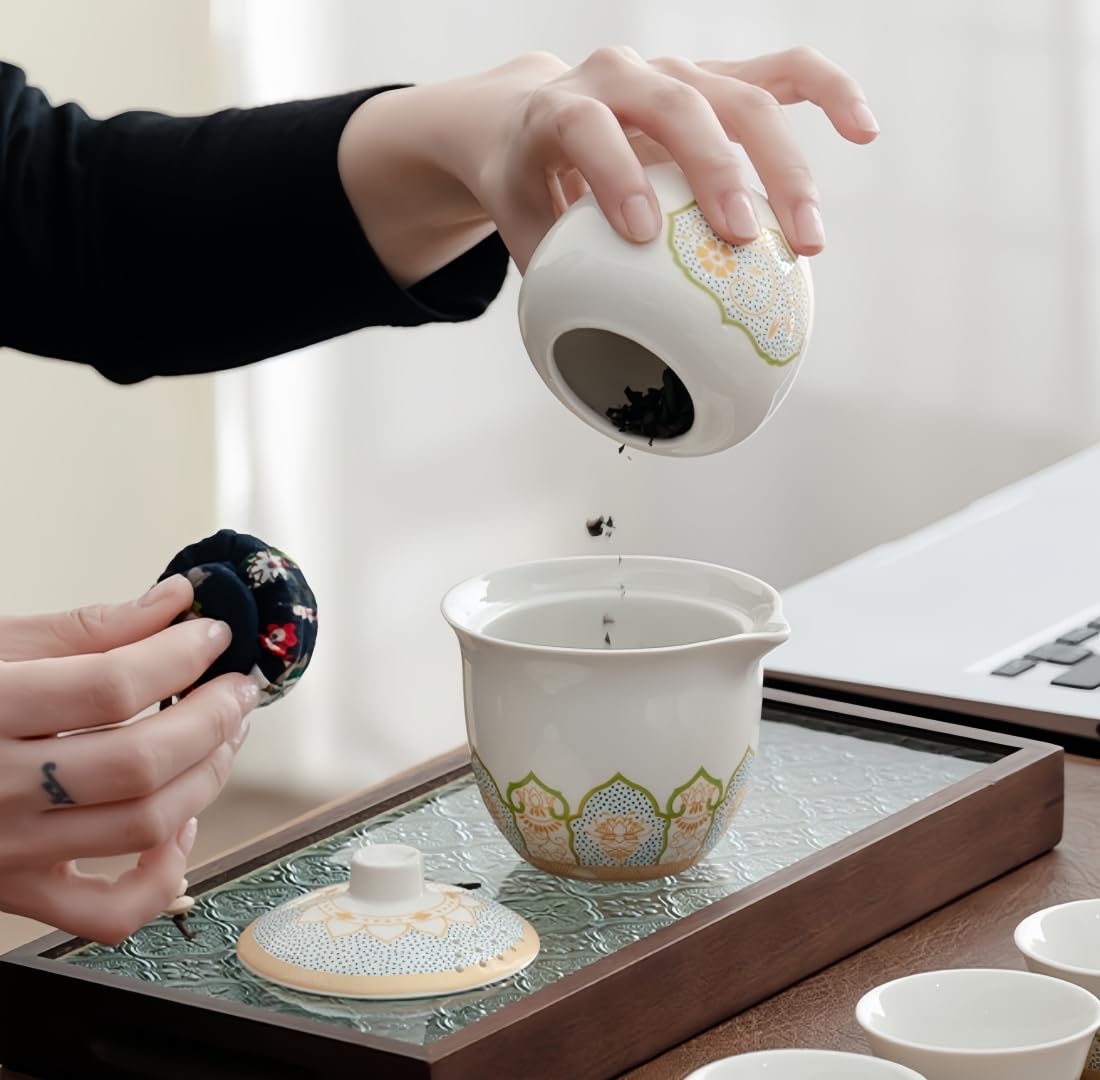 Amazon.co.jp: zhangmingyu 中国茶器セット旅行茶器お茶を入れる茶器