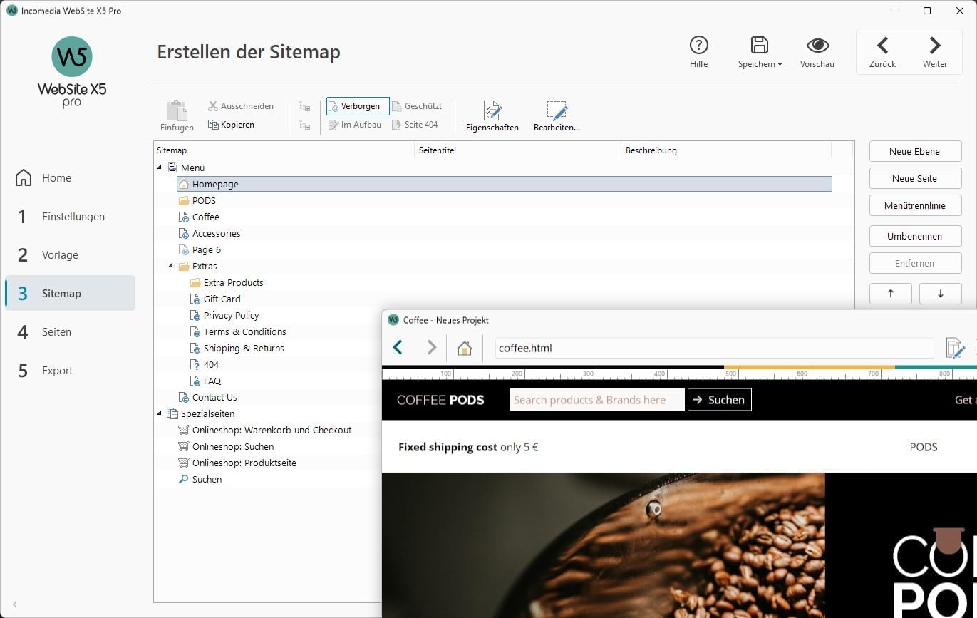 Website X5 Pro - Erstellen Sie WEBSITES UND ONLINESHOP in 5 Schritten - ohne Programmierkenntnisse ; 2 Geräte ; PC Aktivierungscode per Email