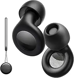 Tampões de ouvido para cancelamento de ruído de sono, tampões de ouvido de 35 dB para redução de ruído e shows, tampões de ouvido para dormir, ronco de motocicleta, voo, tampões de ouvido de silicone
