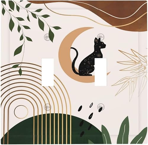 Miniatura 64 de Cubierta de Interruptor de Luz de Palanca de 1 Gang con Estampado de Bosque de Pinos Rústico Campestre, Cabaña Lodge Granero Bosque Forestal de