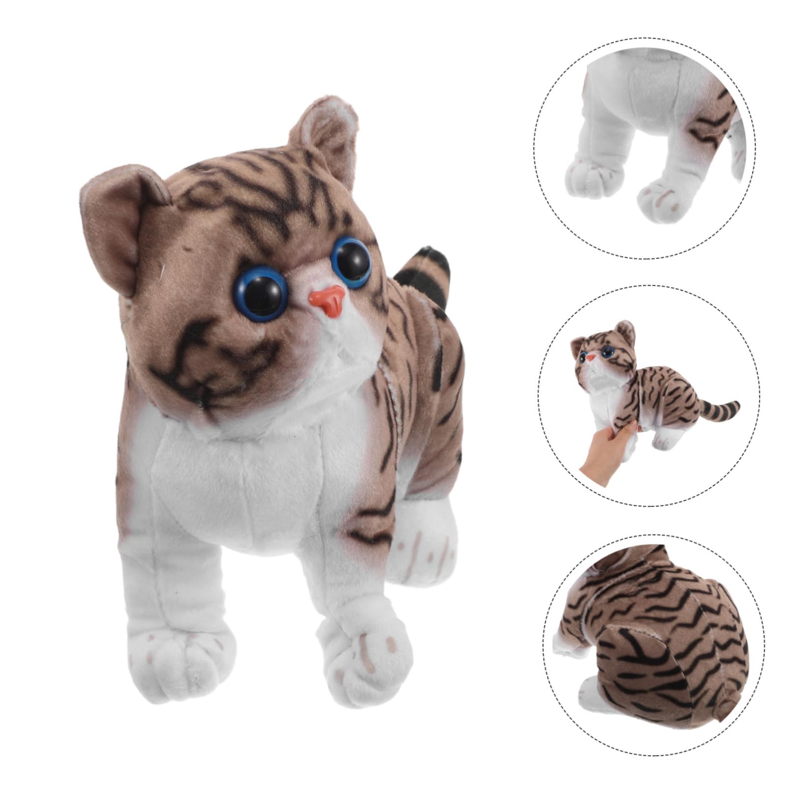 HANABASS 2 Piezas Peluches Gatos Adorables Diseño Cartoon y Mullido para Niñas y Decoración Hogar Coleccionables