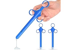 Lube Injector Syringe Reusable Long for Anal Penetration