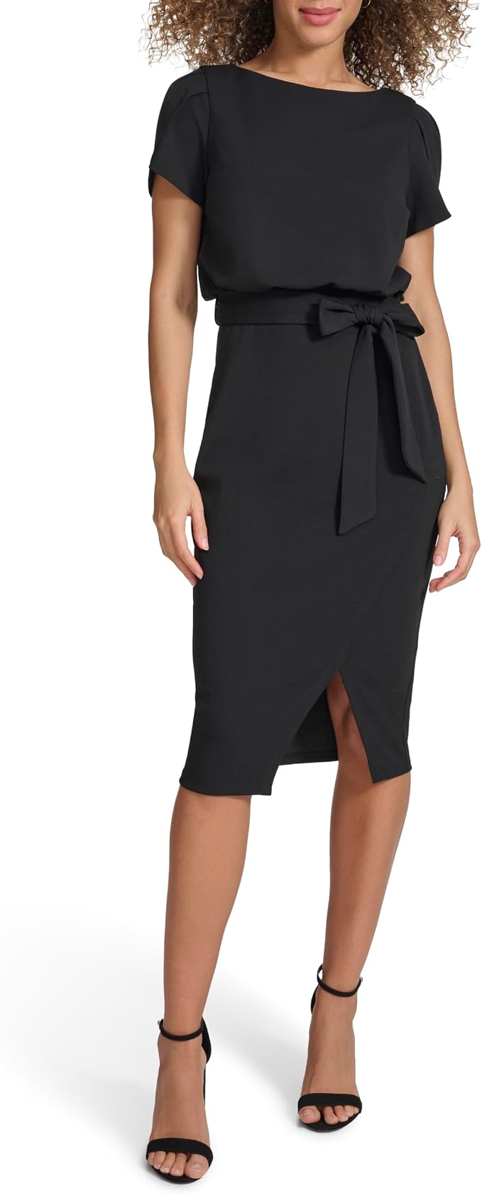 Little black crepe dress