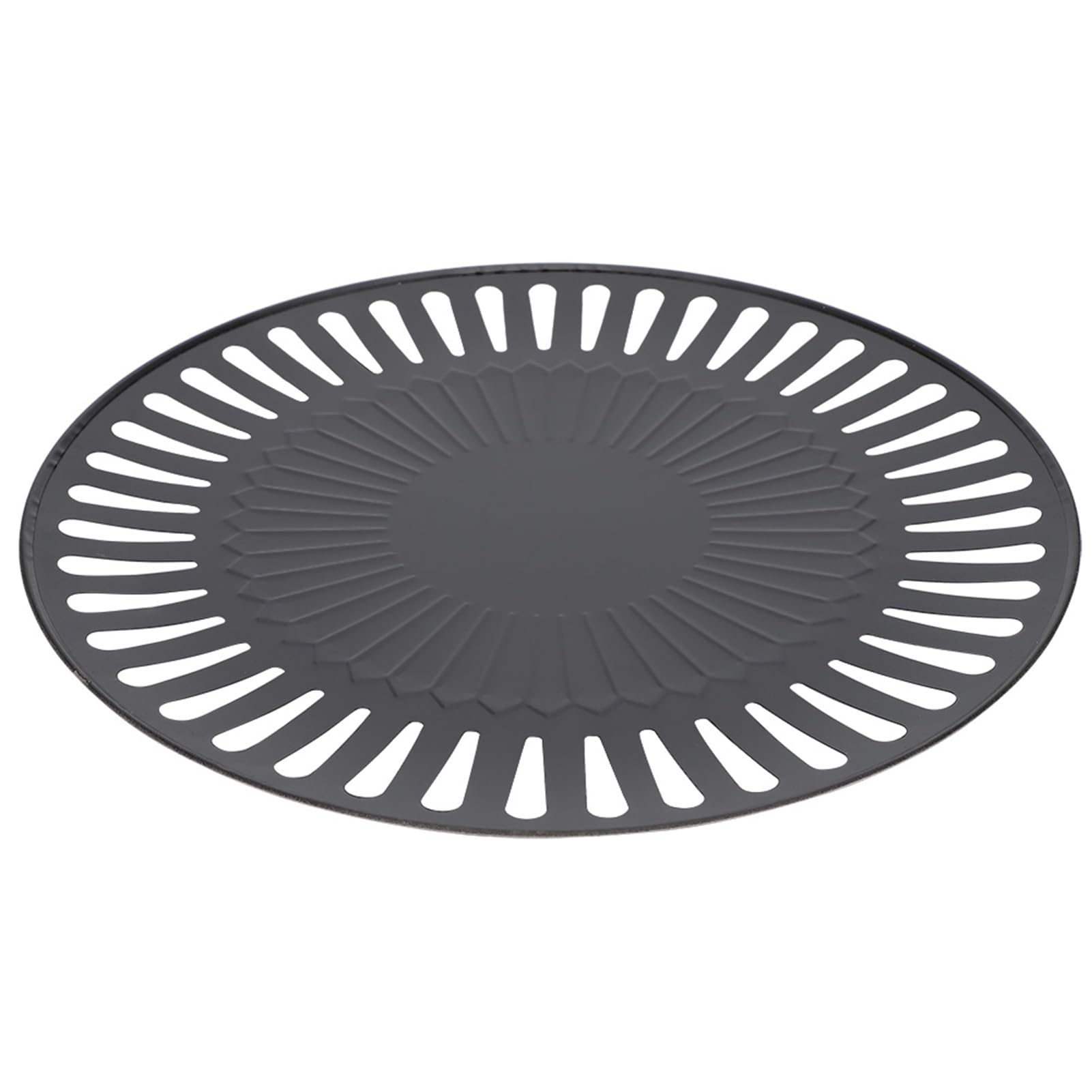 Yctze Teglia per Barbecue Rotonda Coreana Senza Fumo, Teglia Antiaderente per Cottura e Arrosto in Acciaio Inossidabile per Uso Domestico, Set di Utensili da Cucina Compatibili