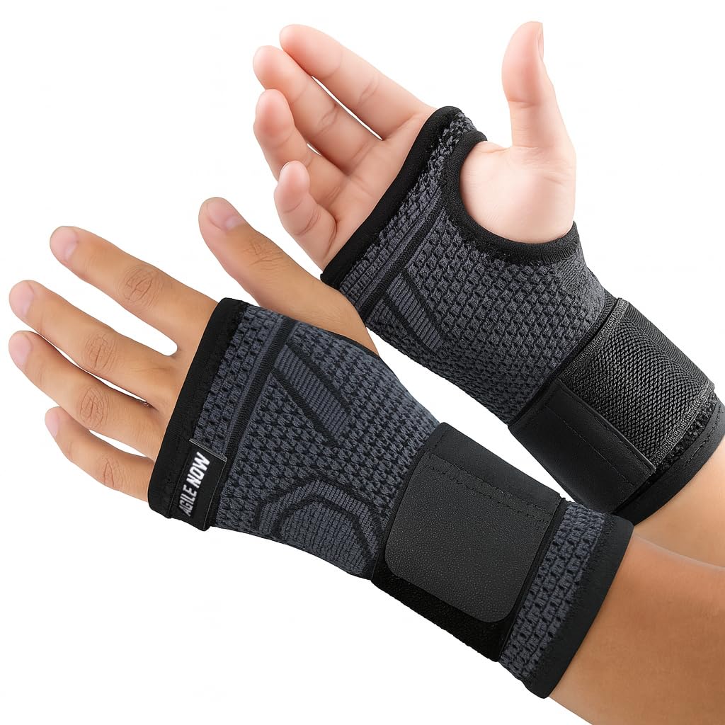 TUKEVA Handgelenkbandage 2er Set - Elastische Sport Bandagen Verstellbar