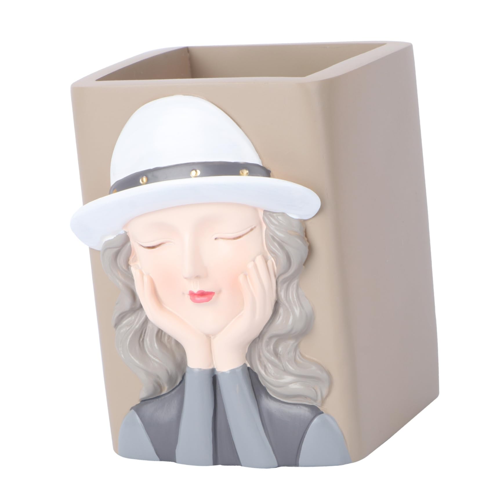 Stiftehalter Schreibtisch Gold, 1 Stück Kunstharz Cartoon Stiftebox