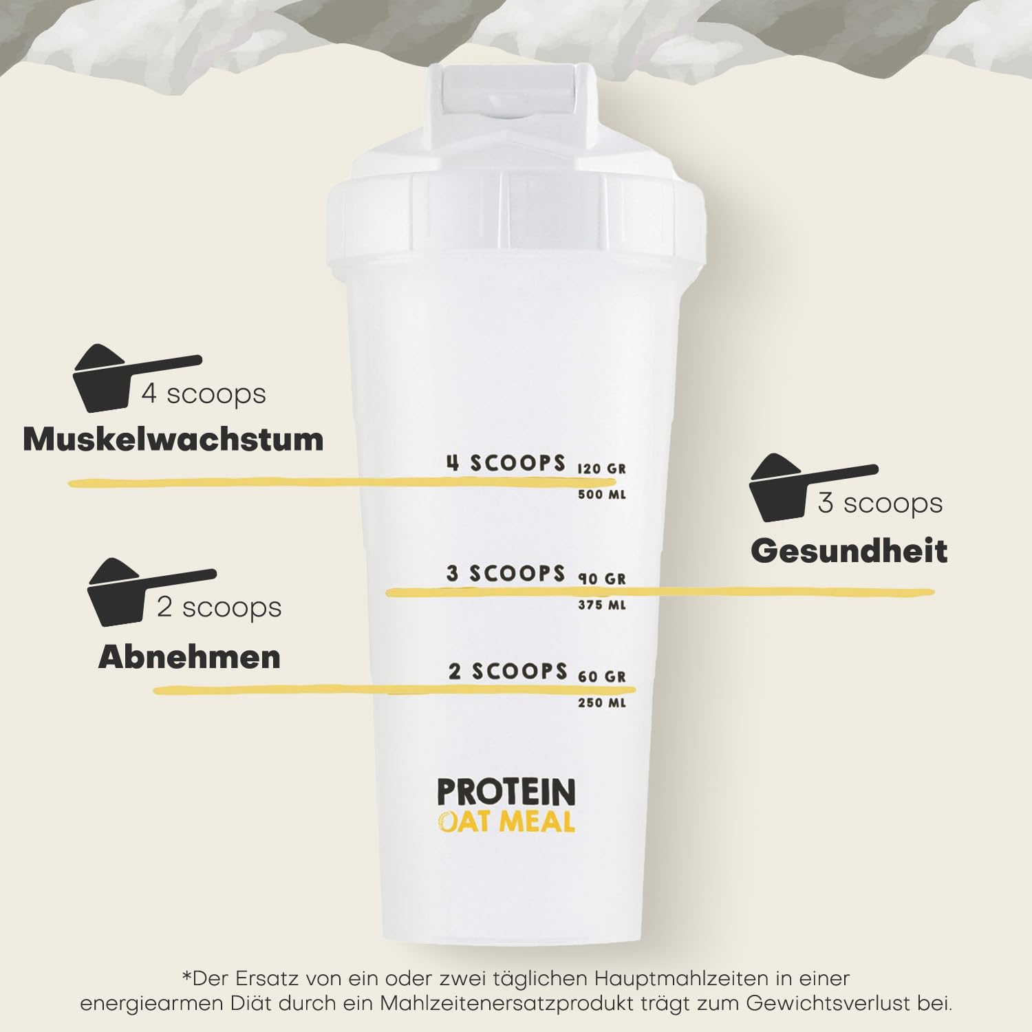 XXL Nutrition - Protein Oat Meal - Haferflocken mit Protein - Vanille - 1800 Gramm