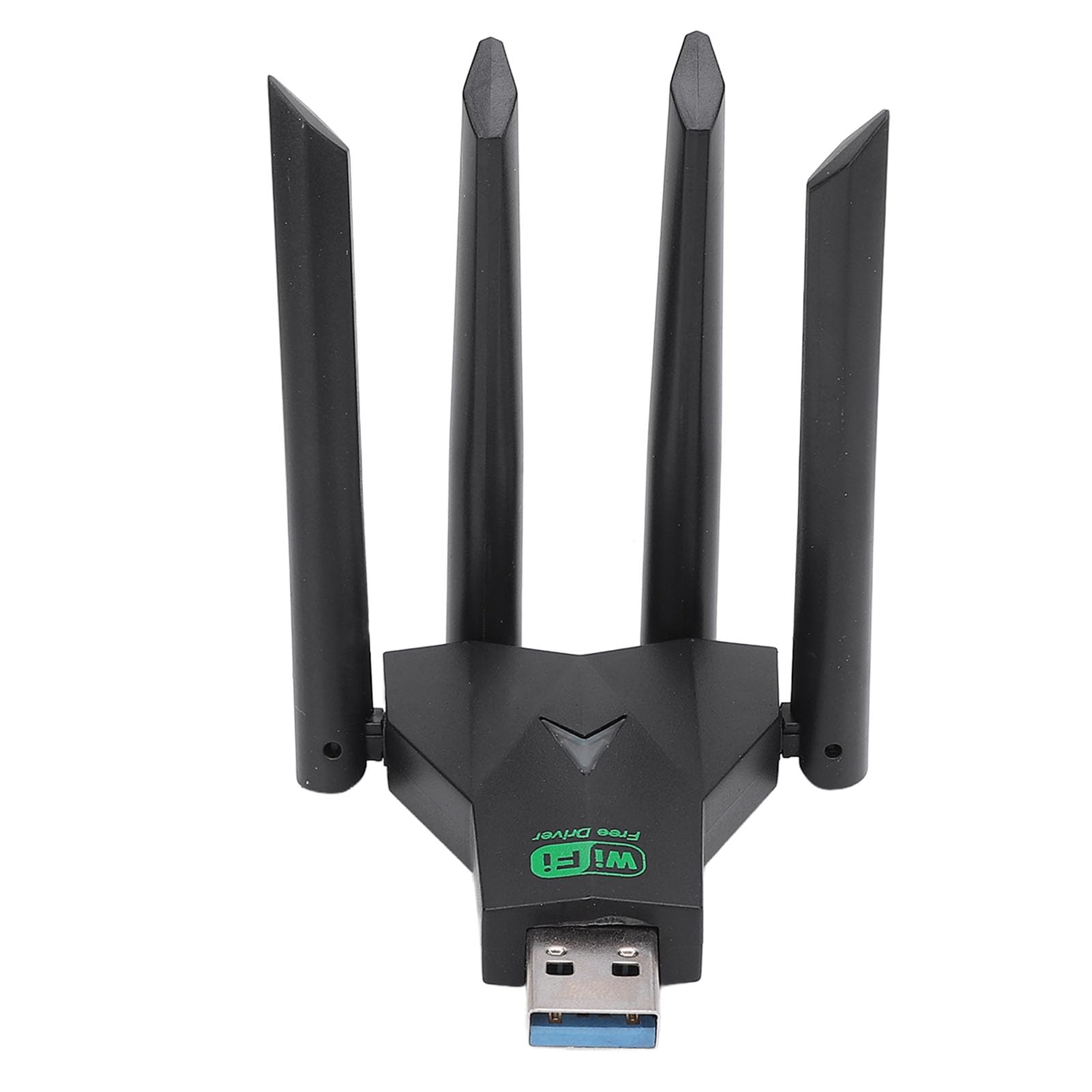 USB Wi Fi Adapter for PC, 1300Mbps Dual Band 2.4G 5GHz Network Adapter for Desktop Laptop, 4 Antennas Internet Network Card for Wins X P, 7, 8, 8.1, 10, 11