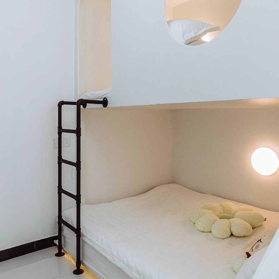 Amazon.co.jp: ベッド 階段 ロフト二段ベッド交換用はしご錬鉄製高さ1m