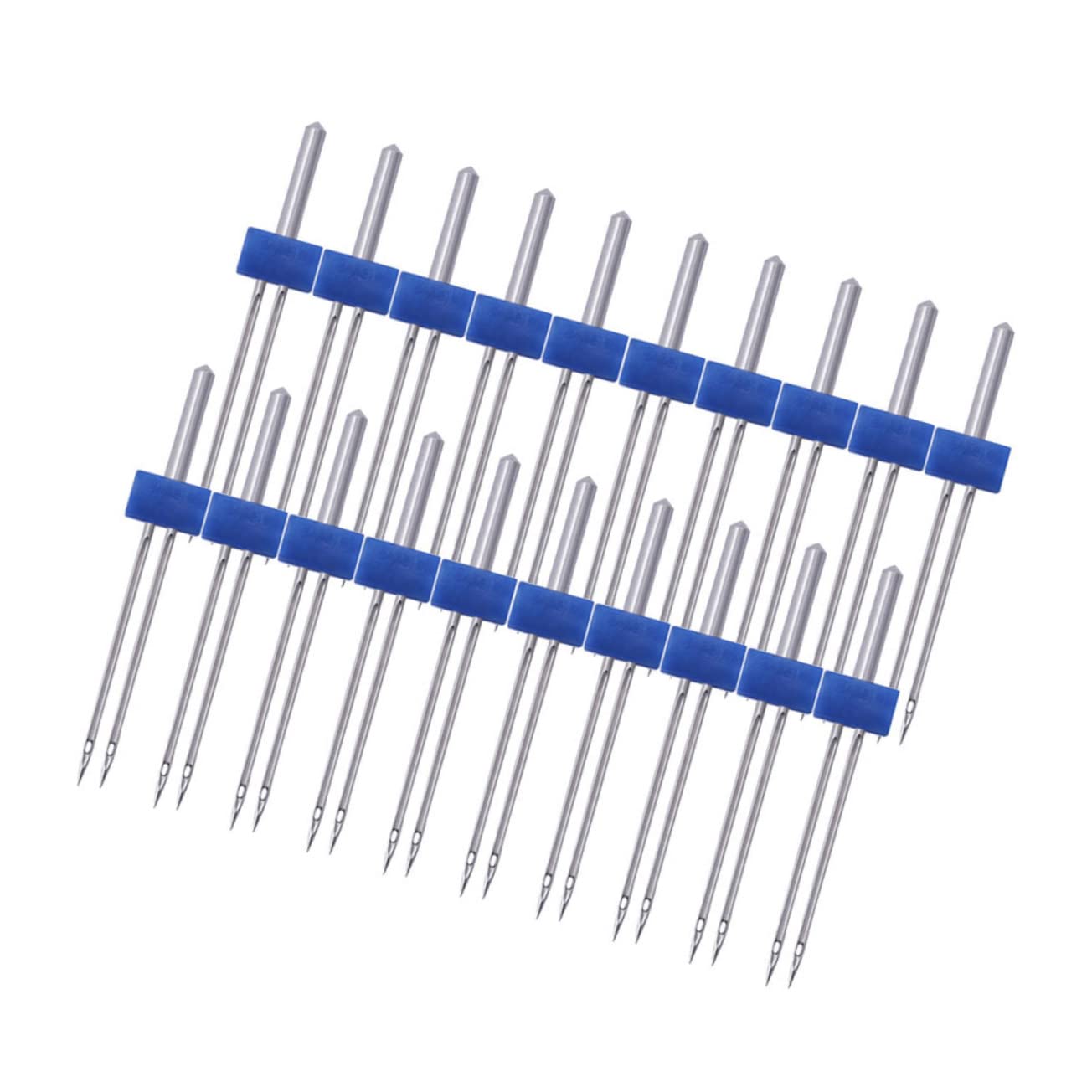 Aghi Doppia Punta per Macchina da Cucire Blu 3mm 100 Pezzi