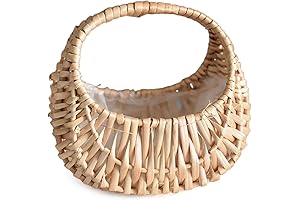 Half Moon Rattan Basket - Perfect for Lunar Picnics