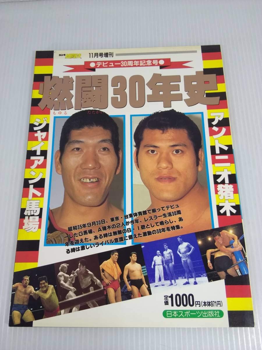 燃闘30年史 ジャイアント馬場 アントニオ猪木 Amazon.co.jp: ゴング格闘技 11月号増刊 燃闘30年史 アントニオ猪木