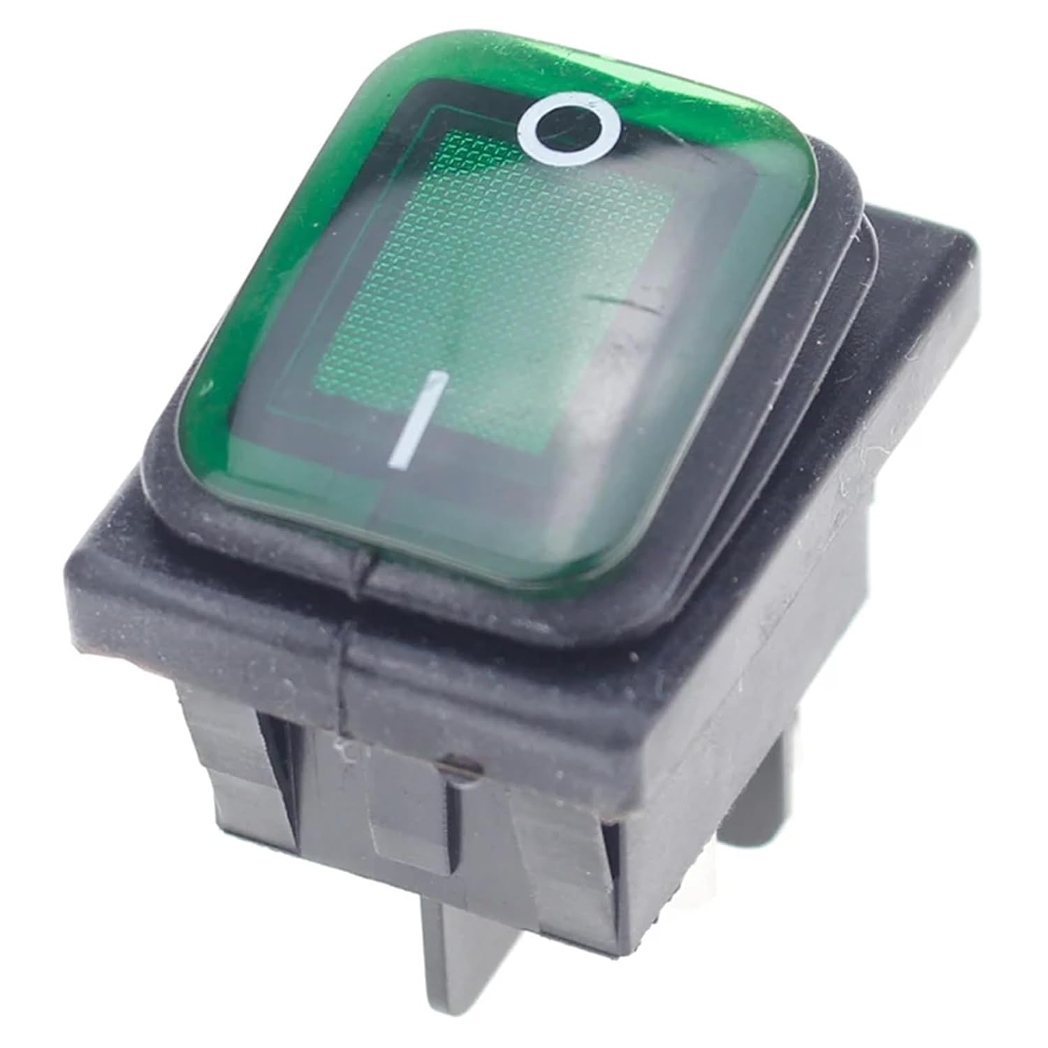 1pcs On Off 12V/220V Heavy Duty 4 Pin DPST IP67 Sealed Boat Marine Toggle Rocker Switch with LED(8,220V)