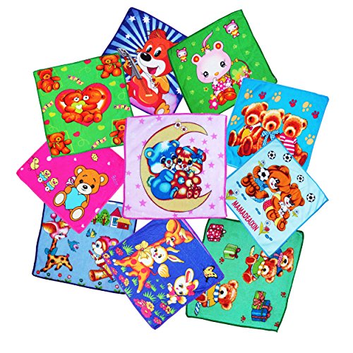 Image of Very Soft Cotton Hanky (Set of 10, Multicolour)