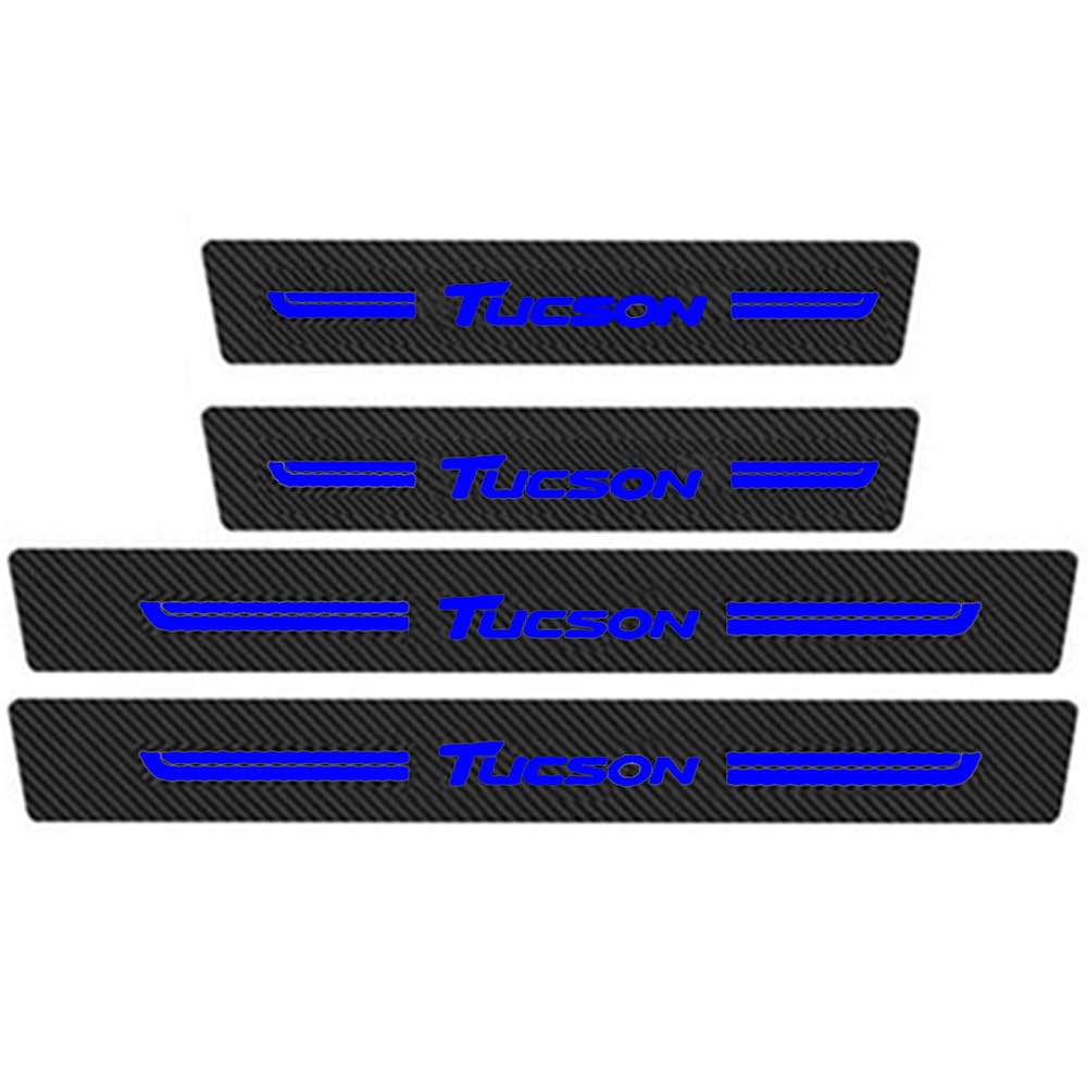 Sdyayfge B 4Pcs Kick Plates Car Door Sill Protector,For Hyundai Tucson