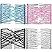 Produktbild 4 Stücke Magische Perlen Doppelt Frauen/Damen Haarklammer, Elegante Elastische Haarkämme Slides DIY Haar Styling Werkzeug (Stil A)