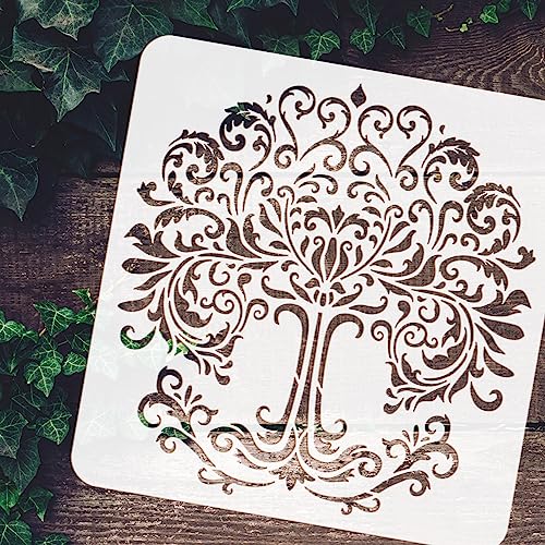 FINGERINSPIRE Stencil albero della vita, 30 x 30