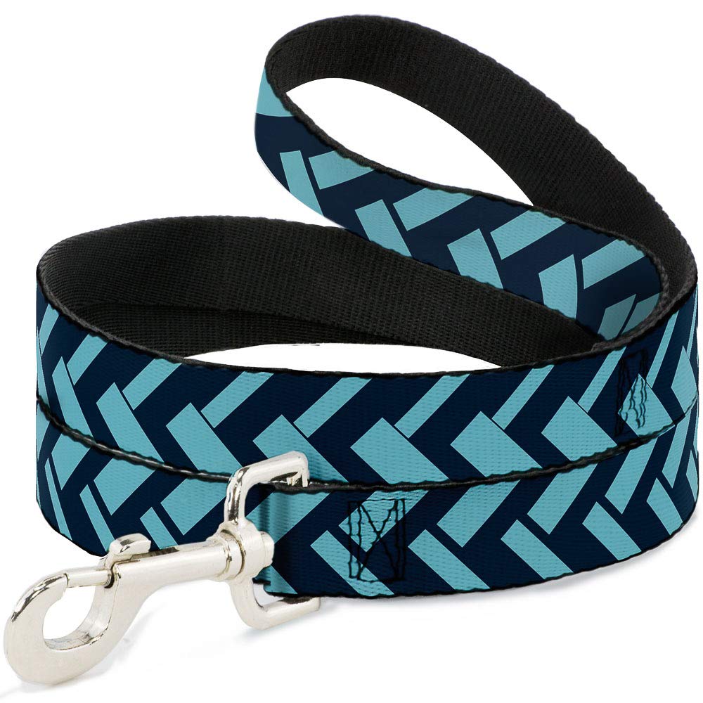 Laisse pour chien bleu marine et turquoise pour balade en ville