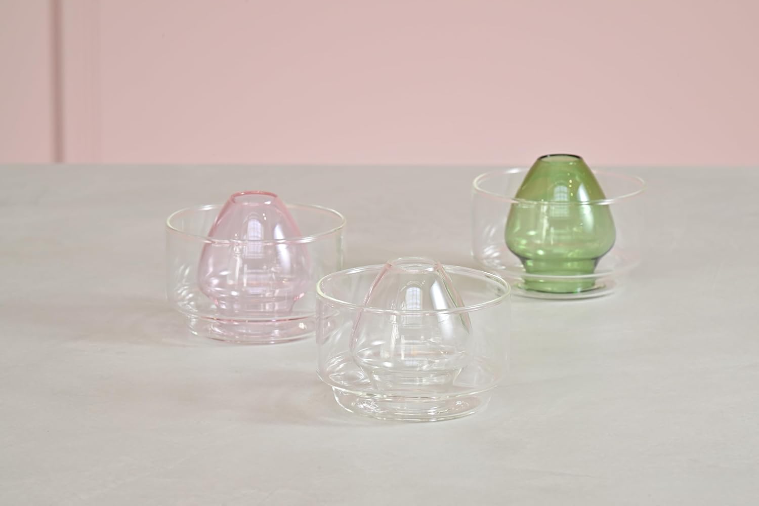 HARIO Glass Matcha Whisk Holder & Rinse Bowl 100ml – Chasen Stand for Bamboo Whisk, Matcha Preparation, Drying, and Storage, Clear, Dishwasher safe