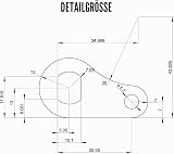 E Bike Power Ensemble de bras de couple pour vélo électrique électrique M14 - 6 mm d'épaisseur - En acier inoxydable - Convient aux moteurs de 1000 W 2000 W 3000 W - 5