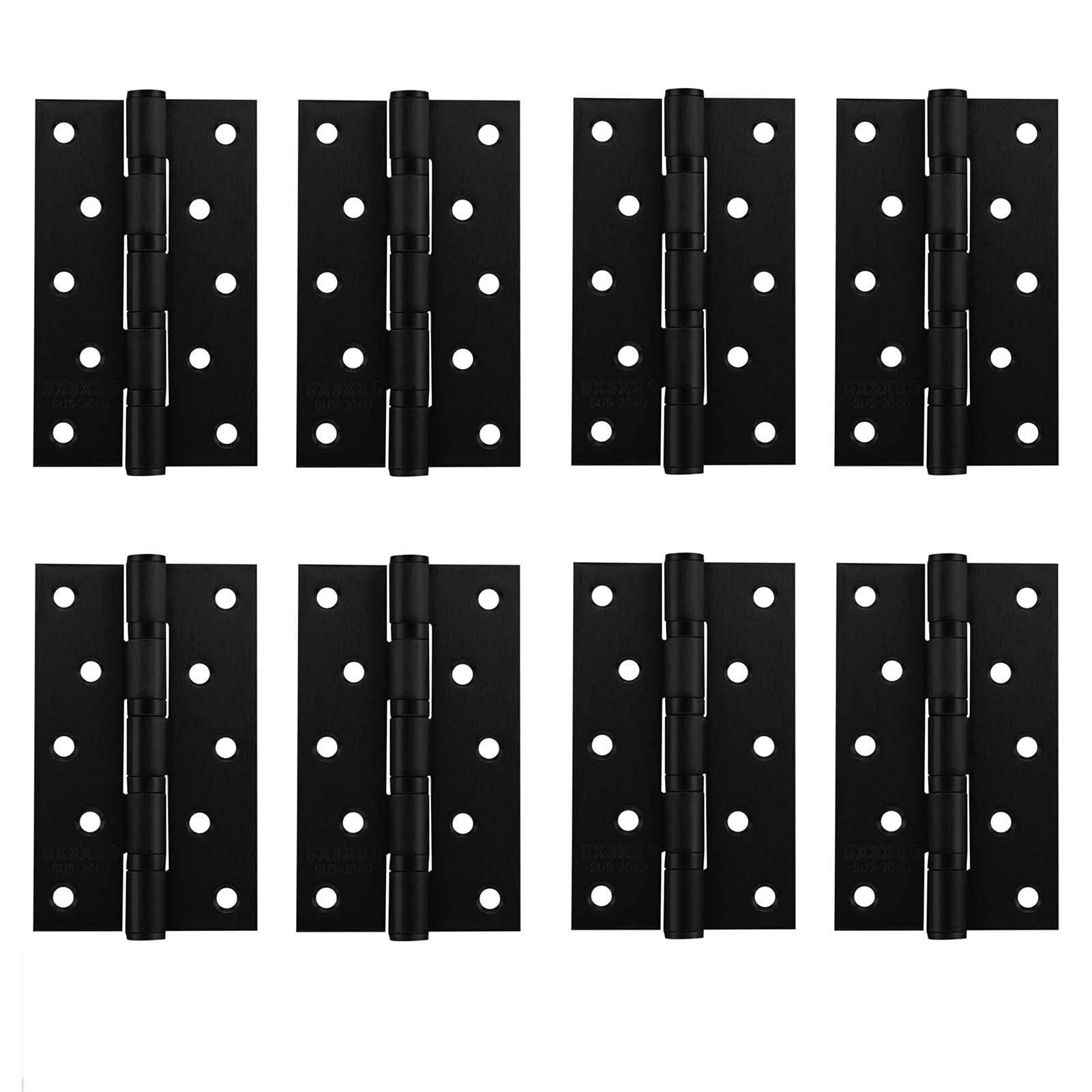 Nvsfzgiyg D 8 Pairs Stainless Steel Hinges, Oor With Screws, Ball Bearing Fol Butt For Internal & External Oors,(D)
