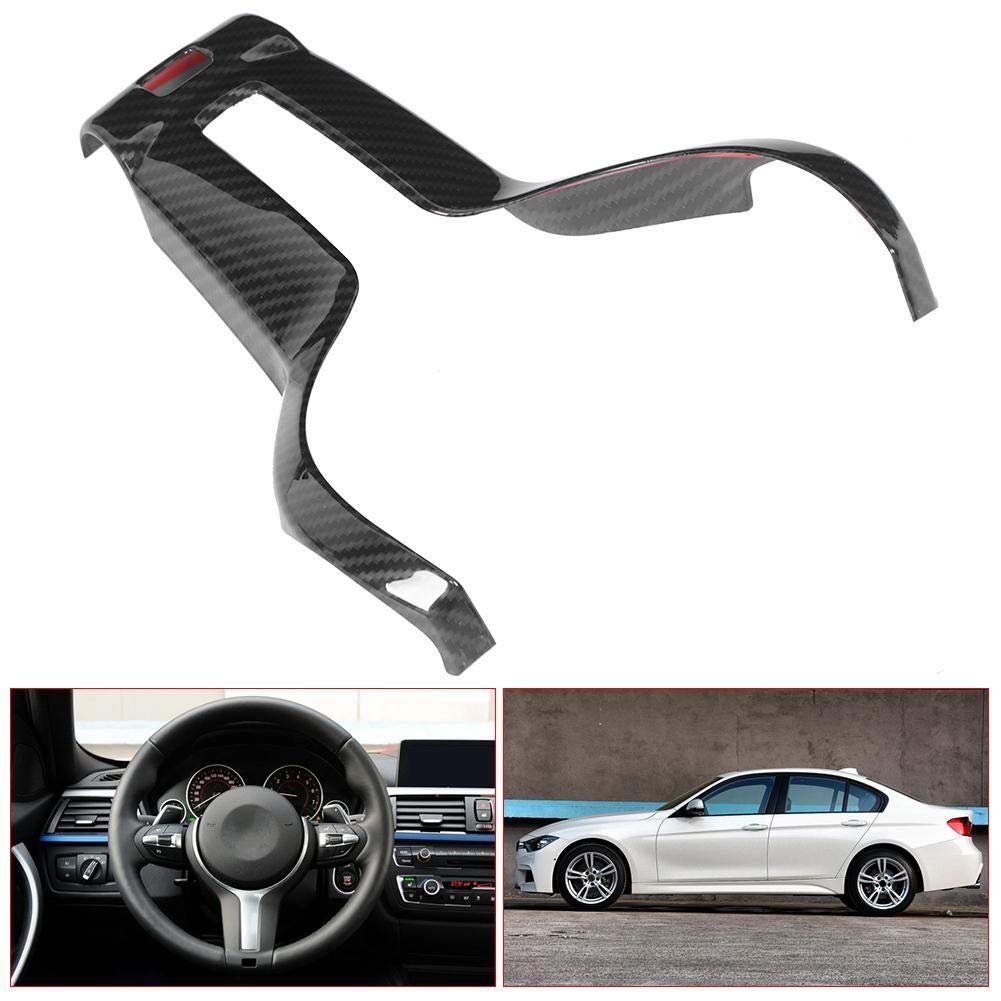 Cornice Decorativa per Volante, Decorazione del Volante in ABS Stile Fibra di Carbonio per F20 F21 F30 F32 X5 X6 M-Sport