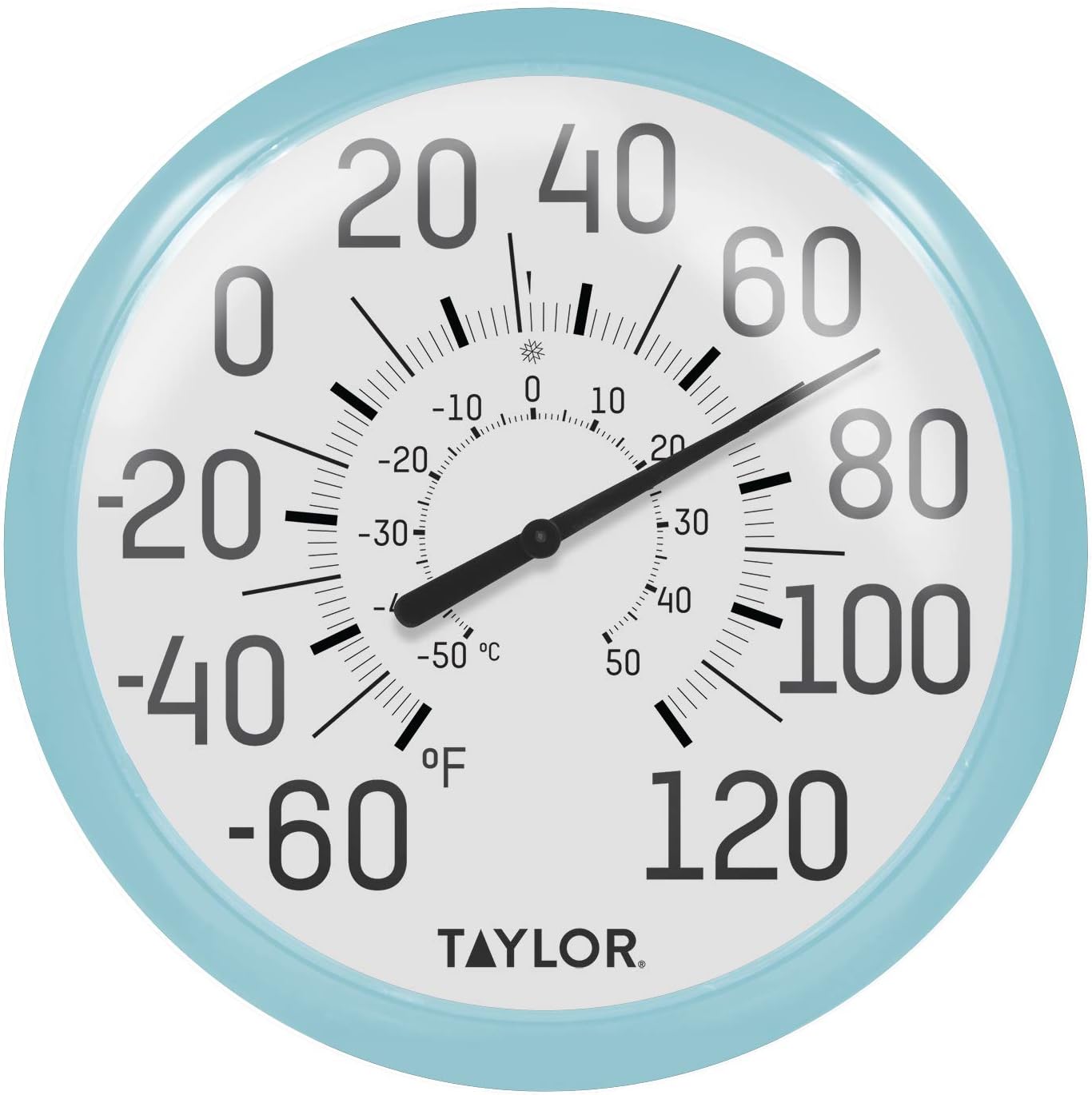 Taylor Precision Products 6700 Big & Bold Wall Thermometer, One Size, Black : Garden & Outdoor