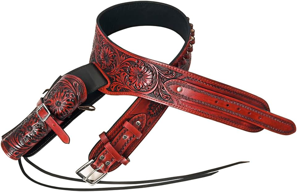 Hilason Western Leather Shoulder Rig Gun Holster 44/45 Caliber