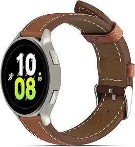 22mm Premium Italy Leather Watch Bands Compatible with Samsung Watch 3 45mm, Galaxy 46mm, Gear S3 Frontier, Quick Release Wear-resistant Leather Watch Straps Replacement Band for Women Men