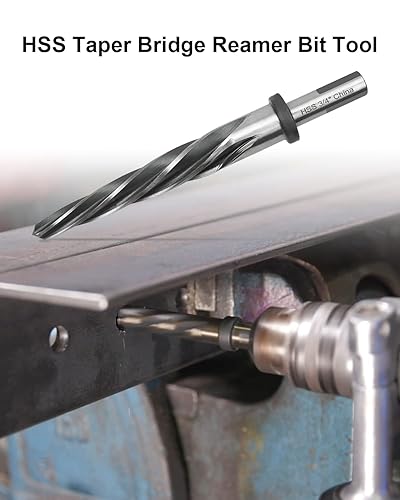 Vista 44 de 3/4 "Puente de taladro/Broca escariadora de construcción con vástago de 1/2" HSS Herramienta de broca de escariador para acero Metal Madera Aleación