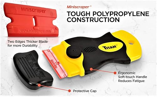 Miniatura 4 de Hojas de plástico de doble filo Titan Scraper, 25 unidades