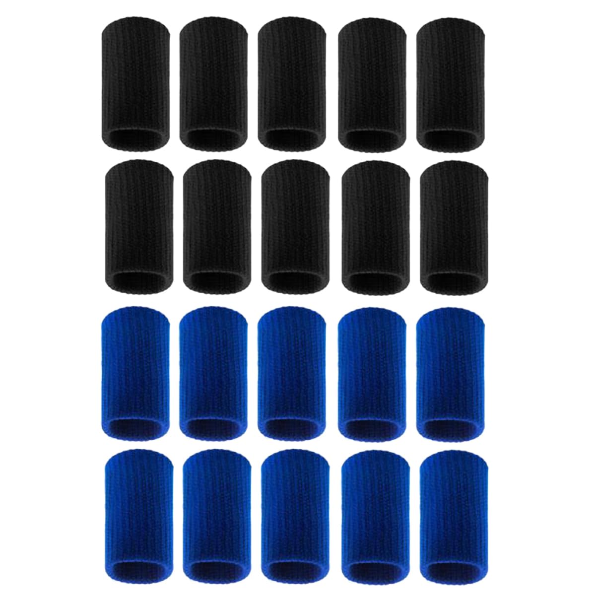 COLLBATH 20 Pcs Nylon Protector Sleeve Wraps Sports Elastic Band Basketball Sleeves for Basketball Players Stretchy Protector Thumb Cots