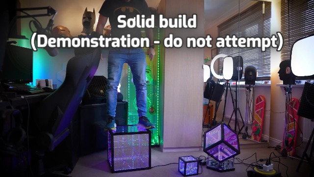 nano・universe upper hights/THEU-51 LIGHT HyperCube Nano Infinity Cube LED Light with Stand - 5.5-Inch Sound