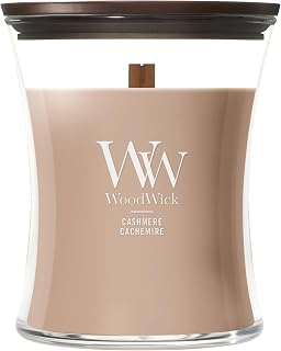 WoodWick ウッドウィック ジャーＭ カシミヤ アロマキャンドル[並行輸入]