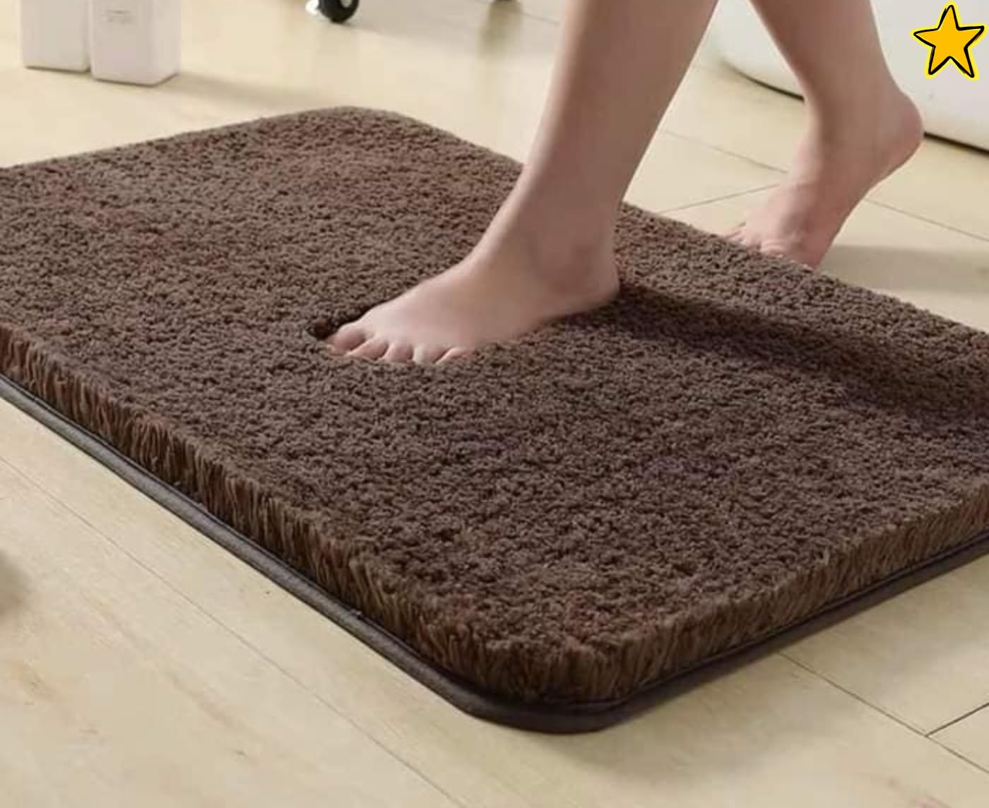 HOWNICE Door Mat for Bedroom,Bathroom,Kitchen,Living Room,Home,Entrance,Room Mats,Foot Mats,Floor mat,Main Door,Rug,Non Slip Mats,Door Mate,Floor Mat,Soft,Fluffy,Door Matt (Soft Mat Brown, Medium) (B0DBJ3HZ27) Amazon Price History, Amazon Price Tracker