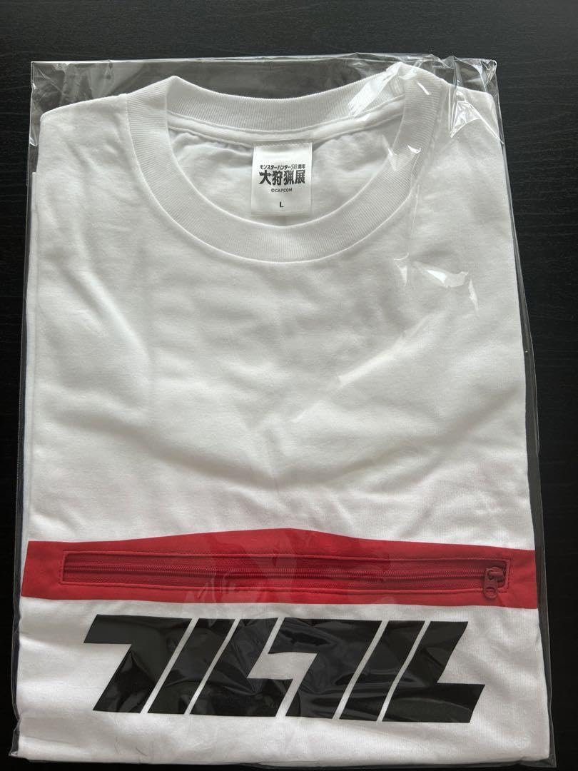 XLサイズ　フルフルジッパー　Tシャツ　モンハン　大狩猟展 イーカプコン |モンスターハンター20周年-大狩猟展- Tシャツ