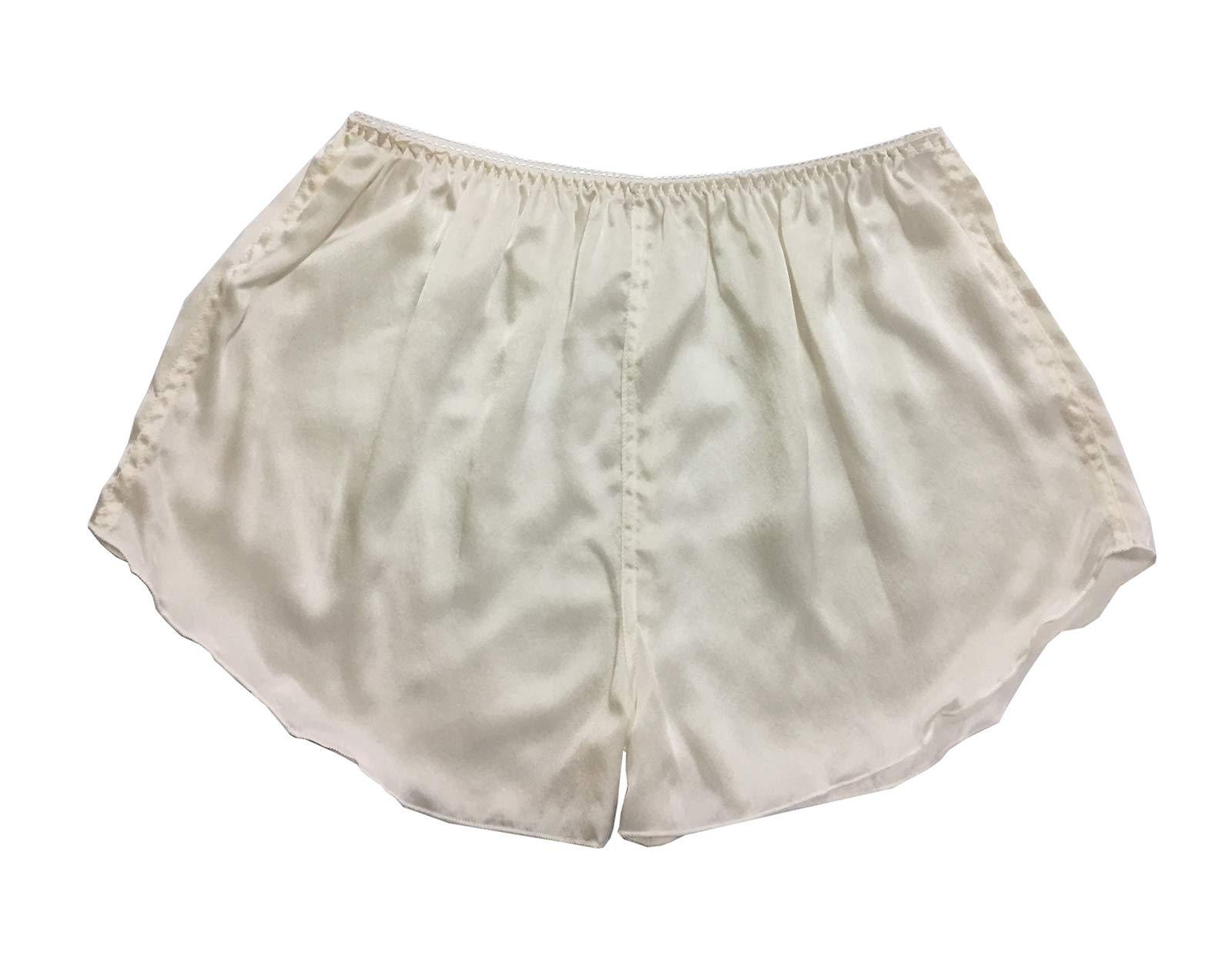 Lsharon Women's Beige Lady's 100% Mulberry Silk Sleepwear Shorts Underwear Nightwear Shorts Boxer Shorts (Beige)
