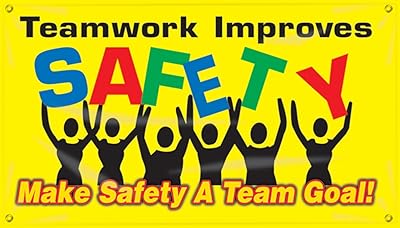 Accuform MBR424 Motivational Safety Banner, Legend