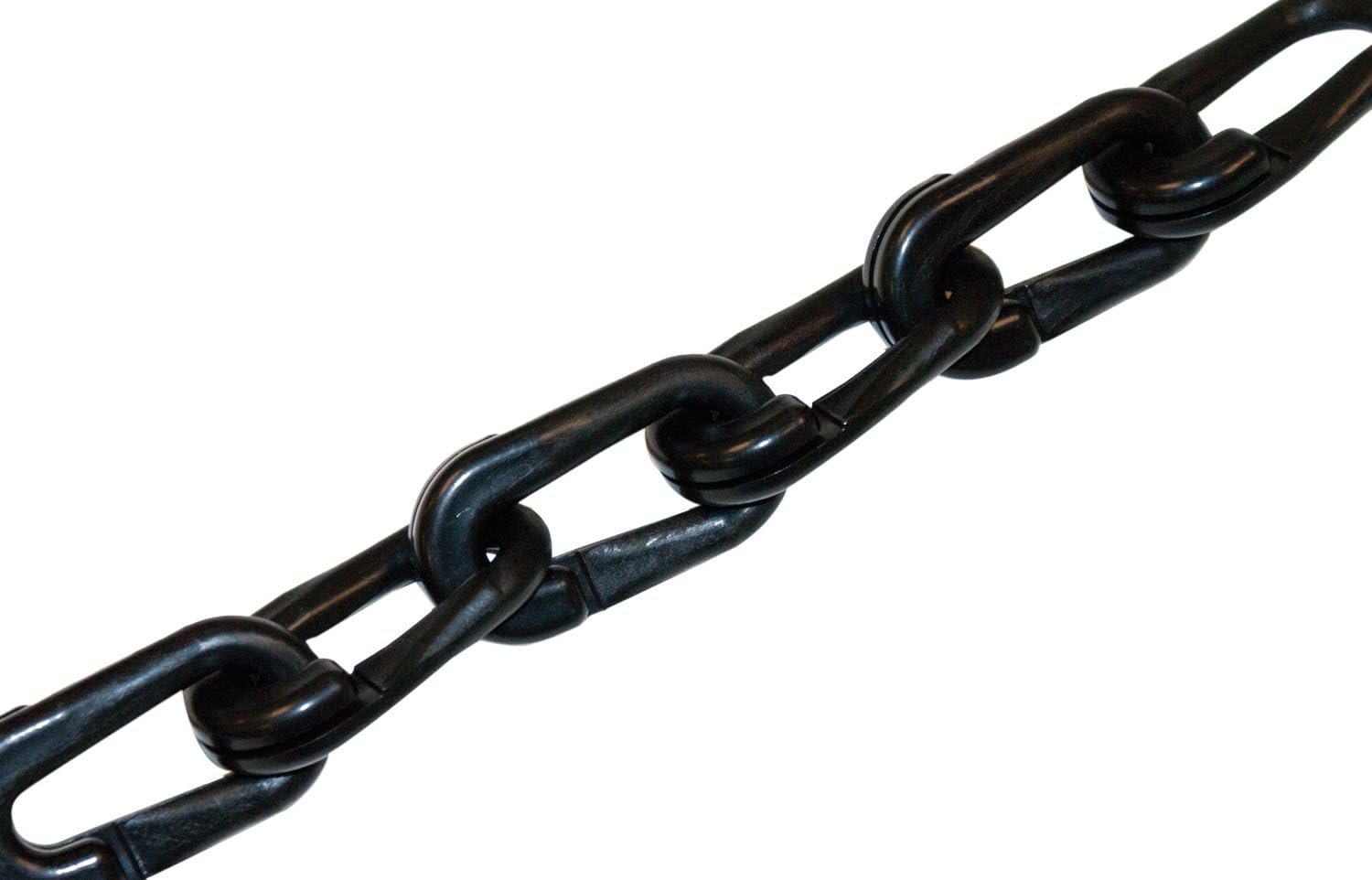 Lawrence metal CHAIN-966BLK-040-2-966SB Plastic Chain with 2 Black Plastic"S" Hook, 4' 0"