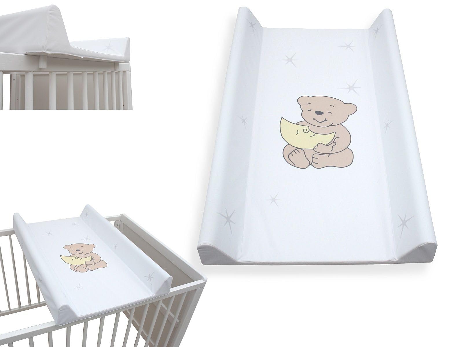Wickeltisch Wickelbrett Wickelplatte Wickeltischauflage 80x50 cm Phthalatfrei weiss