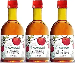 Kit 3 Garrafas de Vinagre de Maçã 400mL - Almaromi