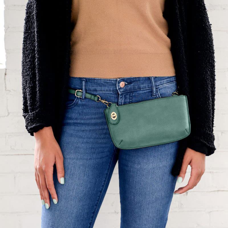Image of Joy Susan Women's Fashion Purse Mini Crossbody Wristlet Clutch Handbag - Ultramarine Green