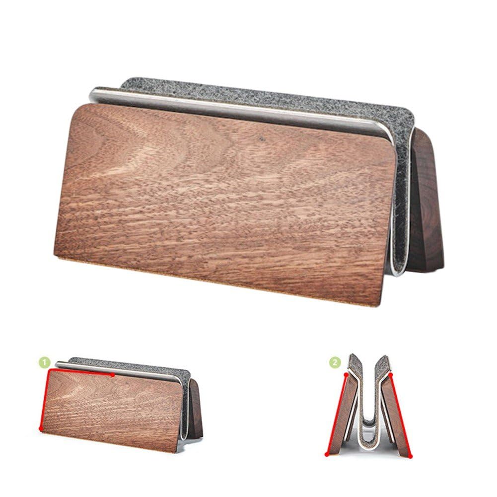 Supporto per Laptop Verticale in Legno Massello Decorazione Tavolo Supporto per Laptop per Supporto per Laptop Supporto per Laptop per Dissipazione del Calore con Base Verticale per Tablet