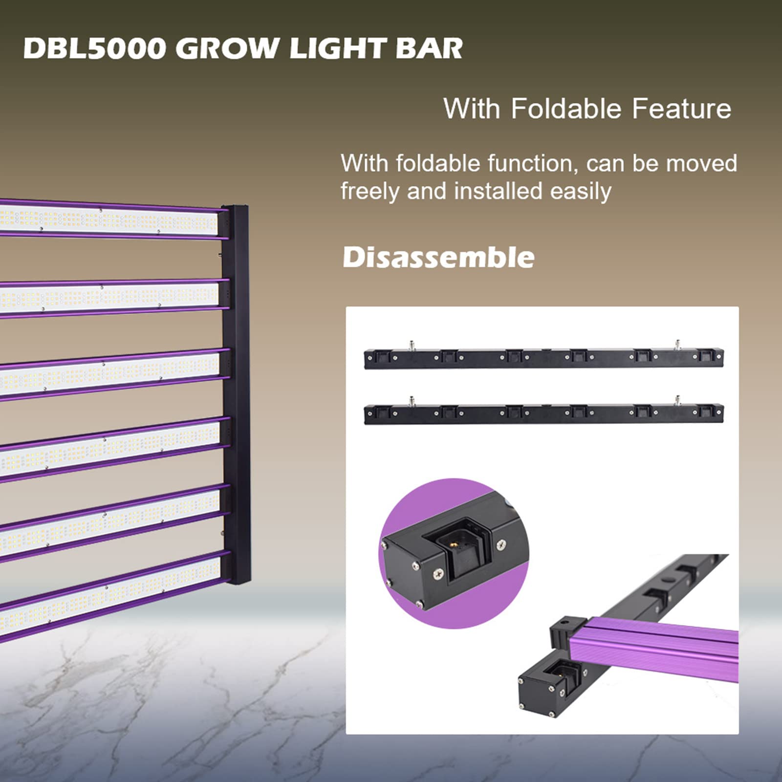 Lampes de Culture LED 480 W, Lampe de Croissance pour Plantes d'intérieur à Spectre Complet avec LED IR Couverture de 15 x 15 Pieds pour Plantes d'intérieur Hydroponique Serre Veg Bloom AC100-277 V
