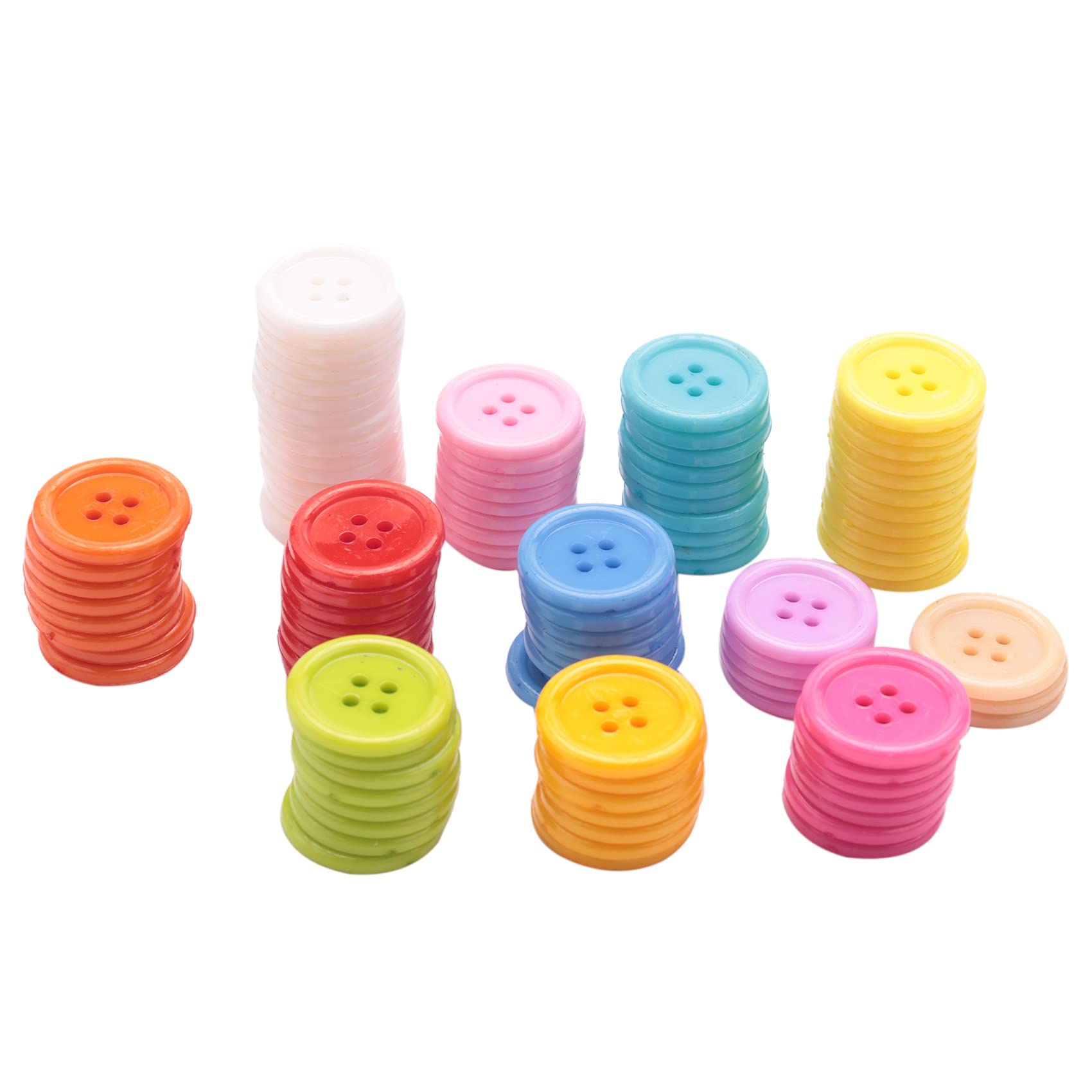CTRLZS DIY random color Set of 100 sewing buttons Craft for kids DIY toys, Plastic, Random Color, 20mm